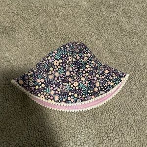 0-12 mo baby girl floral bucket hat